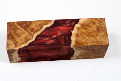 Knife Blank HybridWood Brown Mallee - HybrWo4154