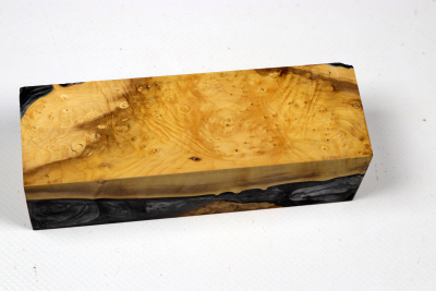 Messergriffblock HybridWood Buchsbaum Maser - HybrWo4140
