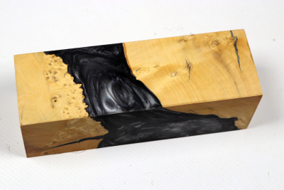 Messergriffblock HybridWood Buchsbaum Maser - HybrWo4164