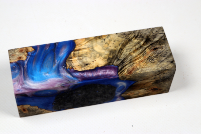 Messergriffblock HybridWood Buckeye Burl stabilisiert - HybrWo4122