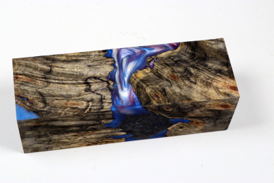 Messergriffblock HybridWood Buckeye Burl stabilisiert - HybrWo4128