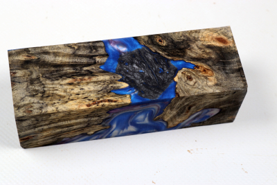 Messergriffblock HybridWood Buckeye Burl stabilisiert - HybrWo4128