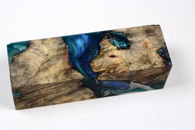 Messergriffblock HybridWood Buckeye Burl stabilisiert - HybrWo4143