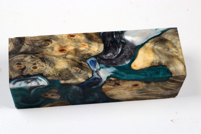 Messergriffblock HybridWood Buckeye Burl stabilisiert - HybrWo4143