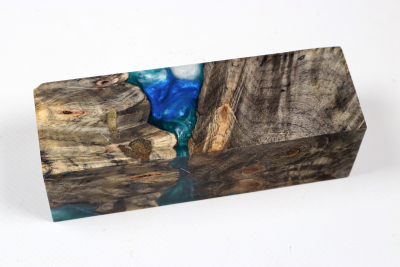 Messergriffblock HybridWood Buckeye Burl stabilisiert - HybrWo4145