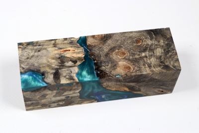 Messergriffblock HybridWood Buckeye Burl stabilisiert - HybrWo4145