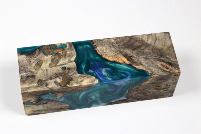 Messergriffblock HybridWood Buckeye Burl stabilisiert - HybrWo4145