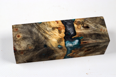 Messergriffblock HybridWood Buckeye Burl stabilisiert - HybrWo4149