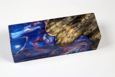 Messergriffblock HybridWood Buckeye Burl stabilisiert - HybrWo4155