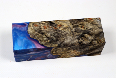 Messergriffblock HybridWood Buckeye Burl stabilisiert - HybrWo4155