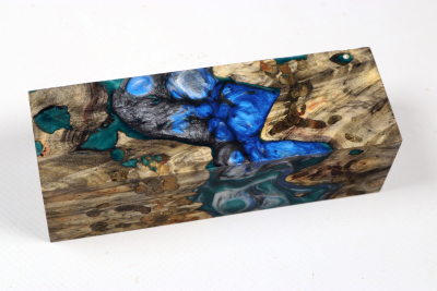 Messergriffblock HybridWood Buckeye Burl stabilisiert - HybrWo4156