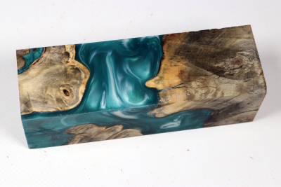 Knife Blank HybridWood Buckeye Burl stabilized - HybrWo4172