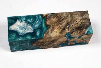 Messergriffblock HybridWood Buckeye Burl stabilisiert - HybrWo4190