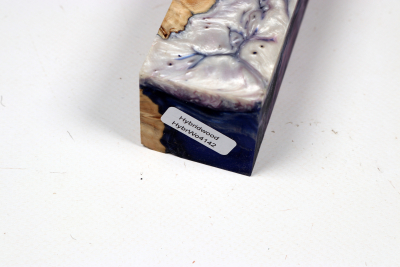 Knife Blank HybridWood Yew Burl stabilized - HybrWo4142