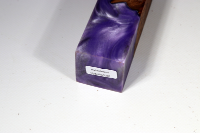 Messergriffblock HybridWood Nussbaum Maser stabilisiert - HybrWo3281