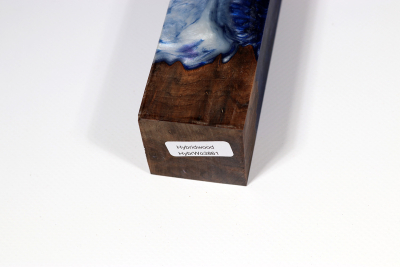Messergriffblock HybridWood Nussbaum Maser stabilisiert - HybrWo3861