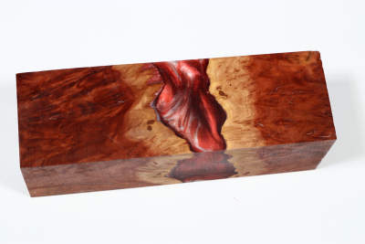Messergriffblock HybridWood Red Mallee - HybrWo3857