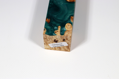 Messergriffblock HybridWood Rosskastanie Maser stabilisiert - HybrWo3865