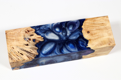 Messergriffblock HybridWood Rosskastanie Maser stabilisiert - HybrWo3867