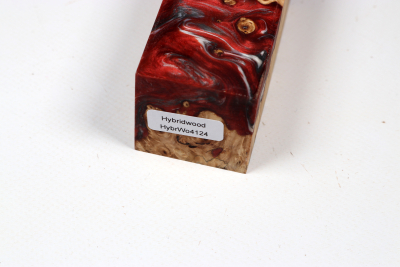 Messergriffblock HybridWood Rosskastanie Maser stabilisiert - HybrWo4124