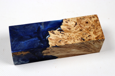 Messergriffblock HybridWood Rosskastanie Maser stabilisiert - HybrWo4147