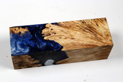 Messergriffblock HybridWood Rosskastanie Maser stabilisiert - HybrWo4147