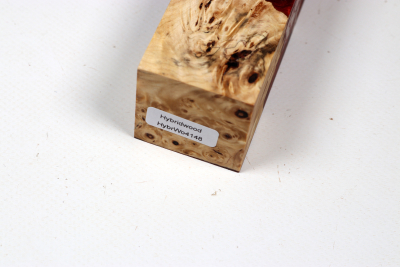 Knife Blank HybridWood Horse Chestnut Burl stabilized - HybrWo4148