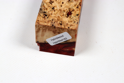 Messergriffblock HybridWood Rosskastanie Maser stabilisiert - HybrWo4162