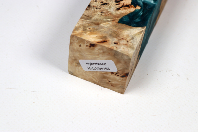 Knife Blank HybridWood Horse Chestnut Burl stabilized - HybrWo4165