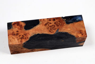 Knife Blank HybridWood Juniper Burl - HybrWo4187