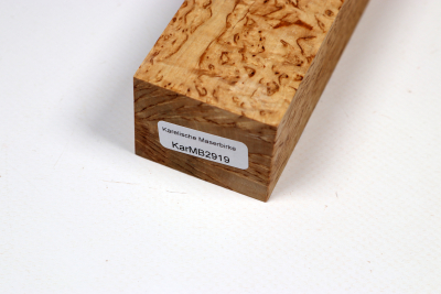 Messergriffblock Karelische Maserbirke - KarMB2919