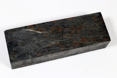 Messergriffblock Karelische Maserbirke schwarz stabilisiert - Stabi3409 Messergriffblock Karelische Maserbirke schwarz stabilisiert - Stabi3409