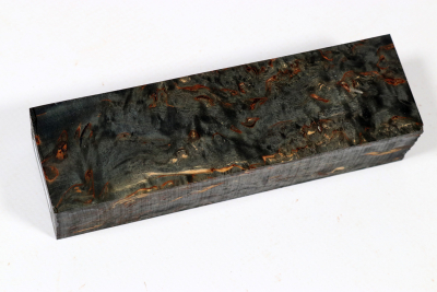 Knife Blank Karelian Masurbirch black stabilized - Stabi3419