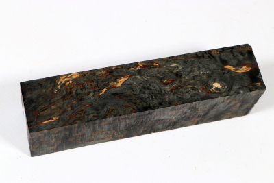 Knife Blank Karelian Masurbirch black stabilized - Stabi3419