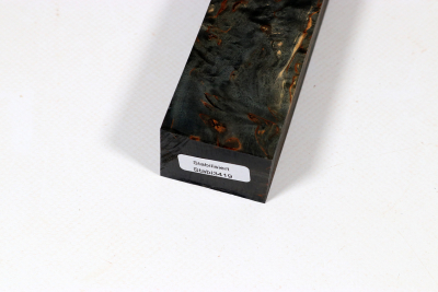 Knife Blank Karelian Masurbirch black stabilized - Stabi3419