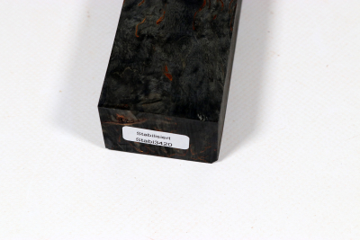 Knife Blank Karelian Masurbirch black stabilized - Stabi3420