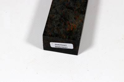 Knife Blank Karelian Masurbirch black stabilized - Stabi3427