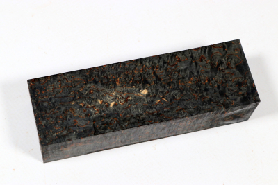 Messergriffblock Karelische Maserbirke schwarz stabilisiert - Stabi3435 Messergriffblock Karelische Maserbirke schwarz stabilisiert - Stabi3435