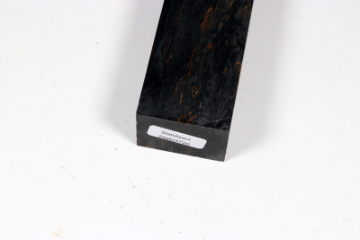 Messergriffblock Karelische Maserbirke schwarz stabilisiert - Stabi3720