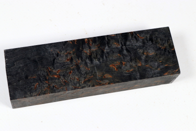 Messergriffblock Karelische Maserbirke schwarz stabilisiert - Stabi3728 Messergriffblock Karelische Maserbirke schwarz stabilisiert - Stabi3728
