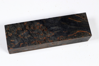 Knife Blank Karelian Masurbirch black stabilized - Stabi3736