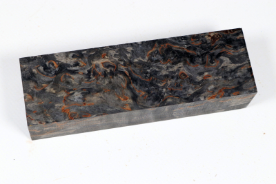 Messergriffblock Karelische Maserbirke schwarz stabilisiert - Stabi3742 Messergriffblock Karelische Maserbirke schwarz stabilisiert - Stabi3742