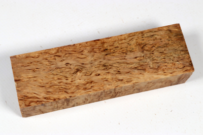 Messergriffblock Karelische Maserbirke stabilisiert - Stabi3717