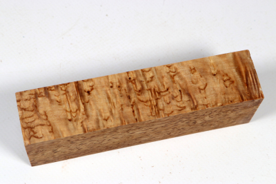 Messergriffblock Karelische Maserbirke stabilisiert - Stabi3717