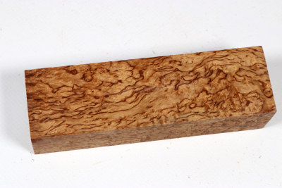 Messergriffblock Karelische Maserbirke stabilisiert - Stabi3718