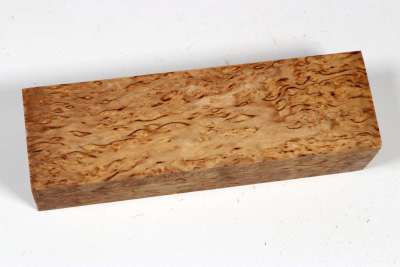 Messergriffblock Karelische Maserbirke stabilisiert - Stabi3721