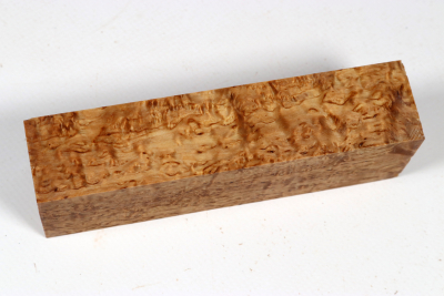 Messergriffblock Karelische Maserbirke stabilisiert - Stabi3721