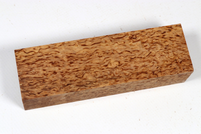 Messergriffblock Karelische Maserbirke stabilisiert - Stabi3723