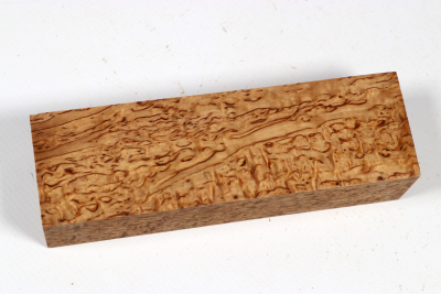 Messergriffblock Karelische Maserbirke stabilisiert - Stabi3725