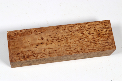 Messergriffblock Karelische Maserbirke stabilisiert - Stabi3737